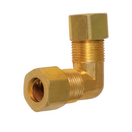 EVERFLOW 5/8" O.D. COMP 90° Elbow Pipe Fitting; Lead Free Brass C65-58-NL